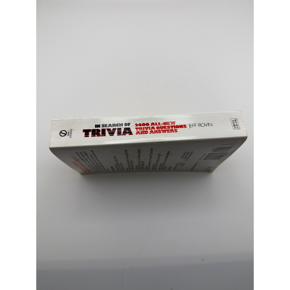 In Search of Trivia Jeff Rovin 2,400 Q&A Signet Vintage Paperback - Picture 3 of 5